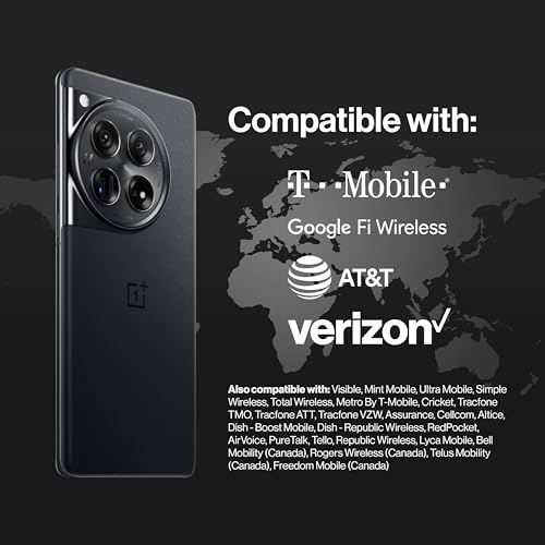 OnePlus 12,16GB RAM+512GB,Dual-SIM,Unlocked Android Smartphone,Supports 50W Wireless Charging,Latest Mobile Processor,Advanced Hasselblad Camera,5400 mAh Battery,2024,Silky Black