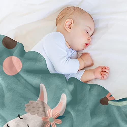 Couverture douce lama anti-froid pour voyage et nuits fraîches sur lit