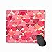 Produktbild Mouse Pad boche Heart Shape Love Symbol Bokeh Style Collection Symbols pink red Cherry Colors Abstract Variegated Rectangle Rubber Mousepad 11.81 X 9.84 Inch