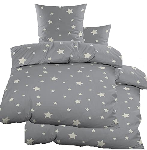 KH-Haushaltshandel 4-TLG. Biber Winter Bettwäsche 2X (135 x 200 + 80x80...