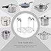 Steamer Rack Trivet with Handles Compatible with Instant Pot Accessories 6 Qt 8 Quart, Pressure Cooker Trivet Wire Steam Rack, Great for Lifting out Whatever Delicious Meats & Veggies You Cook