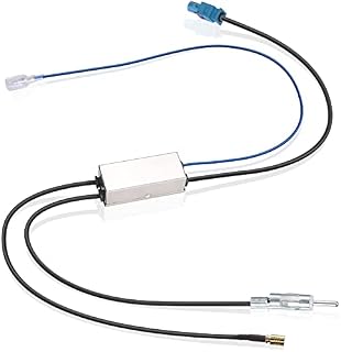 Bingfu Car Antenna DAB Aerial Signal Splitter Fakra Z to DIN and SMB Connector Converter AM/FM/DAB+ Radio Antenna Aerial Splitter Signal Amplifier Converter for DAB Car Radio Kenwood Pioneer