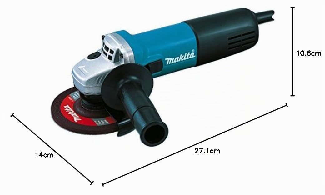 Makita 9558HNRG, Amoladora de ángulo, 125 mm, 840 W