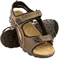 Zerimar Sandalias Senderismo | Sandalias Hombre Verano | Sandalias Trekking Piel | Sandalias de Cuero para Senderismo | Sandalias Deportivas Cuero | Color Marron Talla 46