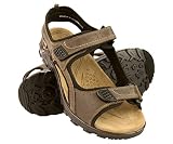 Zerimar Sandalias Senderismo  Sandalias Hombre Verano  Sandalias Trekking Piel  Sandalias de Cuero para Senderismo  Sandalias Deportivas Cuero  Color Marron Talla 42