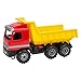 Produktbild Lena 02031 - Starke Riesen Muldenkipper Mercedes Benz Actros, Kipplaster ca. 63 cm, großer Kipper mit 3 Achsen und verriegelbarer Kippmulde, robustes Baustellen Spielfahrzeug für Kinder ab 3 Jahre, Rot, Gelb, Schwarz