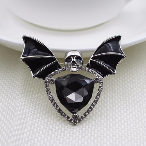 PACKOVE Fledermaus Gothic Brosche Mode Party Pin Für Frauen Halloween Dekorative Weiß K