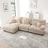 Materiales de alta calidad: para una comodidad óptima y una experiencia segura, nuestros cojines de asiento están cubiertos con espuma de alta resistencia y fibras, creando una sensación suave y cómoda, como en una nube. Ya sea que desee relajarse o leer un buen libro, este sofá le proporcionará una comodidad excepcional.