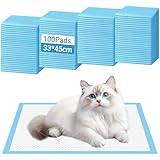 100 Pièces Tapis Éducateurs pour Chiens et Chiots 33cmx45 cm, Tapis Hygiénique d’entraînement, Alèses Jetables Ultra Absorbantes avec 6 Couches, Anti-Fuite, Séchage Rapide et Contrôle des Odeurs