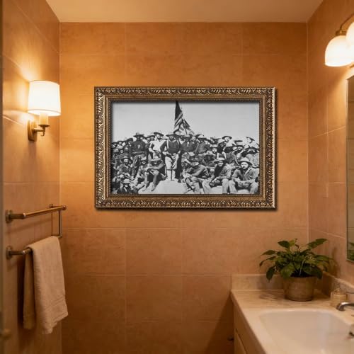 Décoration murale bureau Colonel Roosevelt Rough Riders toile