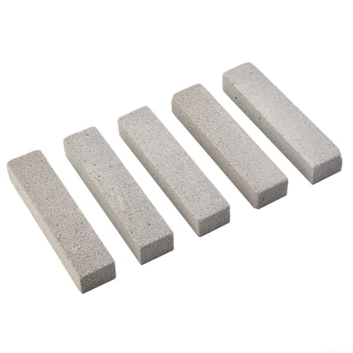 Honseadek Almohadilla de limpieza de piedra pómez para cocina, piedra estropajosa gris para baño y piscina, acumulación de óxido de calcio y lima, material de espuma de vidrio antiarañazos