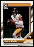 2024 DONRUSS OPTIC #164 JUSTIN FIELDS PITTSBURGH STEELERS FOOTBALL OFFICIAL TRADING CARD OF NFL
