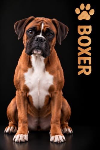 Boxer breed: 120 lined pages for Boxer owners and dog lovers – Fun journal – Birthday gift for a mom or dad – 6x9 format image 2