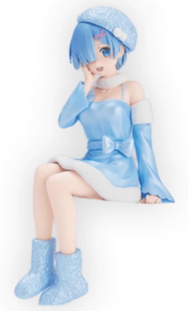 Furyu USA (AMU-SHP0408) Re:Zero Rem Snow Princess Noodle Stopper Figure, 6"