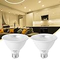WYXBJFC Par30 LED Bulb - 2 Pack Short Neck Dimmable LED Flood Light Bulbs, 3000k Warm White 11W Flood Light Bulb 75 Watt Equivalent, 850 Lumens with E26 Base Led Bulb for Indoor, Outdoor, Porch