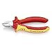 Produktbild KNIPEX 70 06 140 Seitenschneider verchromt isoliert mit Mehrkomponenten-Hüllen, VDE-geprüft 140 mm