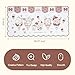 GeekShare Mouse Pad with Stitched Edge, Non-Slip Rubber Base Large Gaming Mouse Pad, Cute Cartoon Waved Edge Desk Mat for Gaming Home Office Work - Mikko Ice Cream