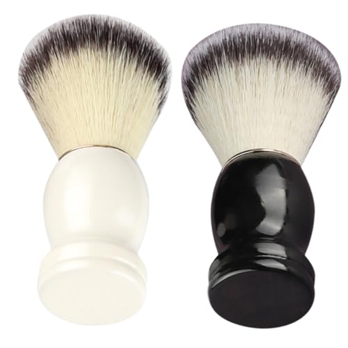 Ipetboom 4 Piezas brocha de afeitar manual brocha de afeitar mango de madera herramienta de afeitar espumante ferramentas cepillar cepillo de bigote suministros de afeitado masculino rostro