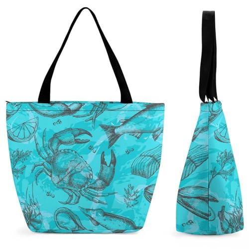 Sac à main crabe homard femme grand volume : sac de shopping contre le manque de place