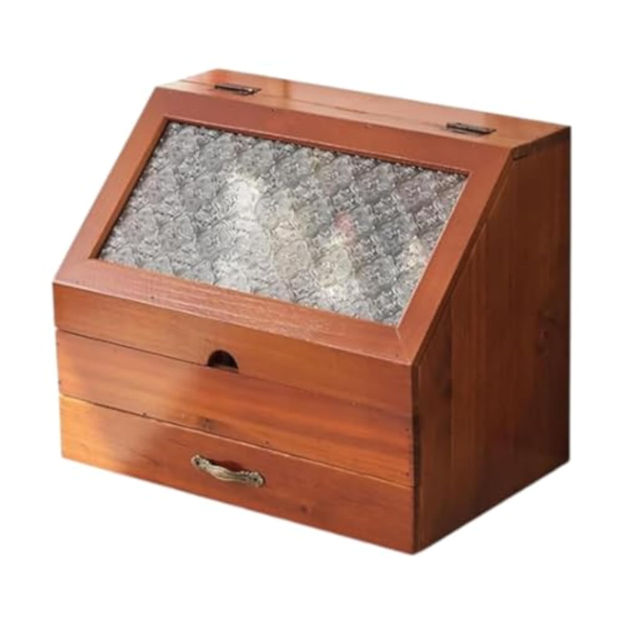 Wooden Makeup Organizer for Vanity Tabletop