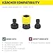 Kärcher Garden Hose Adapter Kit for Electric and Gas Pressure Washers, Quick Connect Fitting, Water Flow Regulating