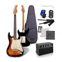 Amazon | AKLOT初心者エレキギターキット:10W Amp、Coil-Split HSS