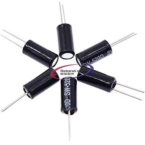 10PCS SW-520D Ball Tilt/Vibration Switch SW520D Vibration Switch Ball Switch 5.2 x11.5 Angle Switch tilt Switch