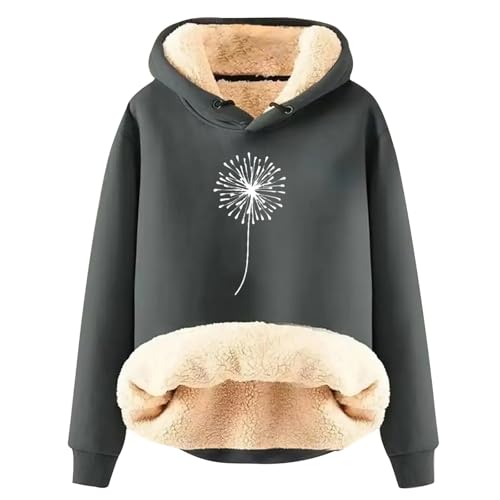 Sweat à capuche en laine d'agneau coupe ample pour éviter le froid sans serrer les formes