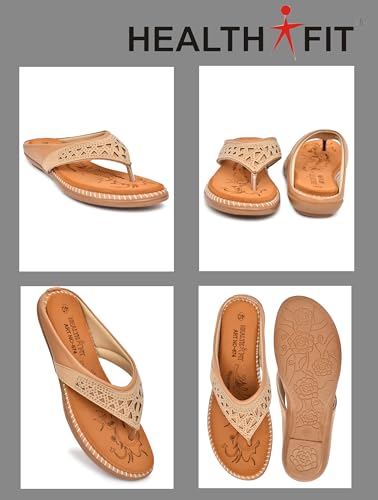 Image of HEALTH FIT Extra Super Soft Ortho Care Diabetic & Orthopedic Slippers /Doctor Chappal & Footwear with Memory Foam