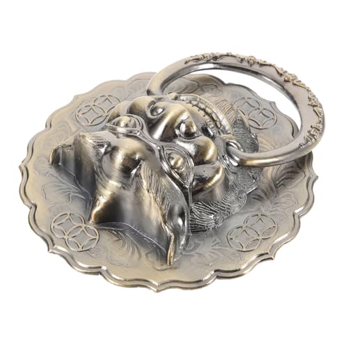 PENIKOKO Aldaba Puerta Cabeza León Retro Manija Duradera Antióxido Para Entrada Hogar Restaurante