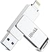 Price comparison product image MFi Certified by AppleiDiskk 128GB iPhone memory Stick iphone usb flash drive ipad Lightning Flash drive for iPhone for iPhone12/12 mini/12 pro/11/11 pro/XR/X/XS/SE/8, Mac and PC