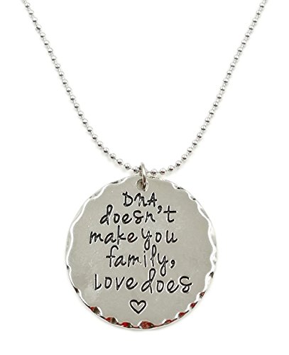 Charm.L Grace DNA Doesn't Make You Family Love Does. Necklace Love Family Jewelry