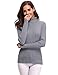 Abollria Suéter Cuello Alto para Mujer Basic Jerséy Color Sólido Clásico Pullover...