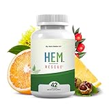 Hem Healer Hem Rescue Hemorrhoid Treatment Supplement - All Natural, Reduces Discomfort & Swelling, Boosts Blood Flow, Oral Botanical Blend, Made in USA - 42 Capsules