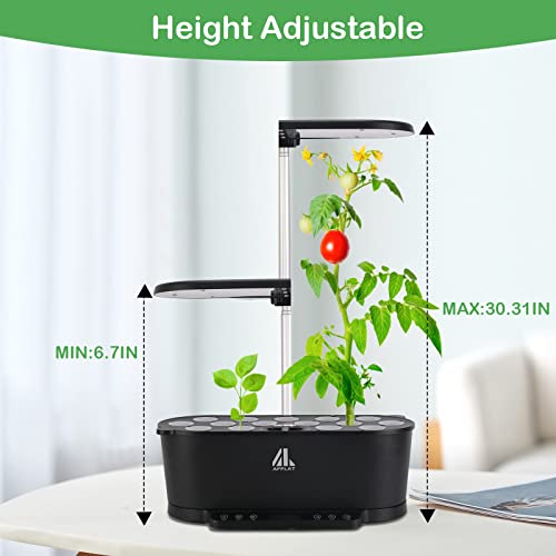Wifi Smart Garden With 15 Pods,Hydroponic Growing System With Alert And App,Indoor Herb Garden With 30.31 Inches Adjustable Height,Automatic Cycle Timer,Hydroponic Herb Garden Kit For Family Kitchen #TOP4