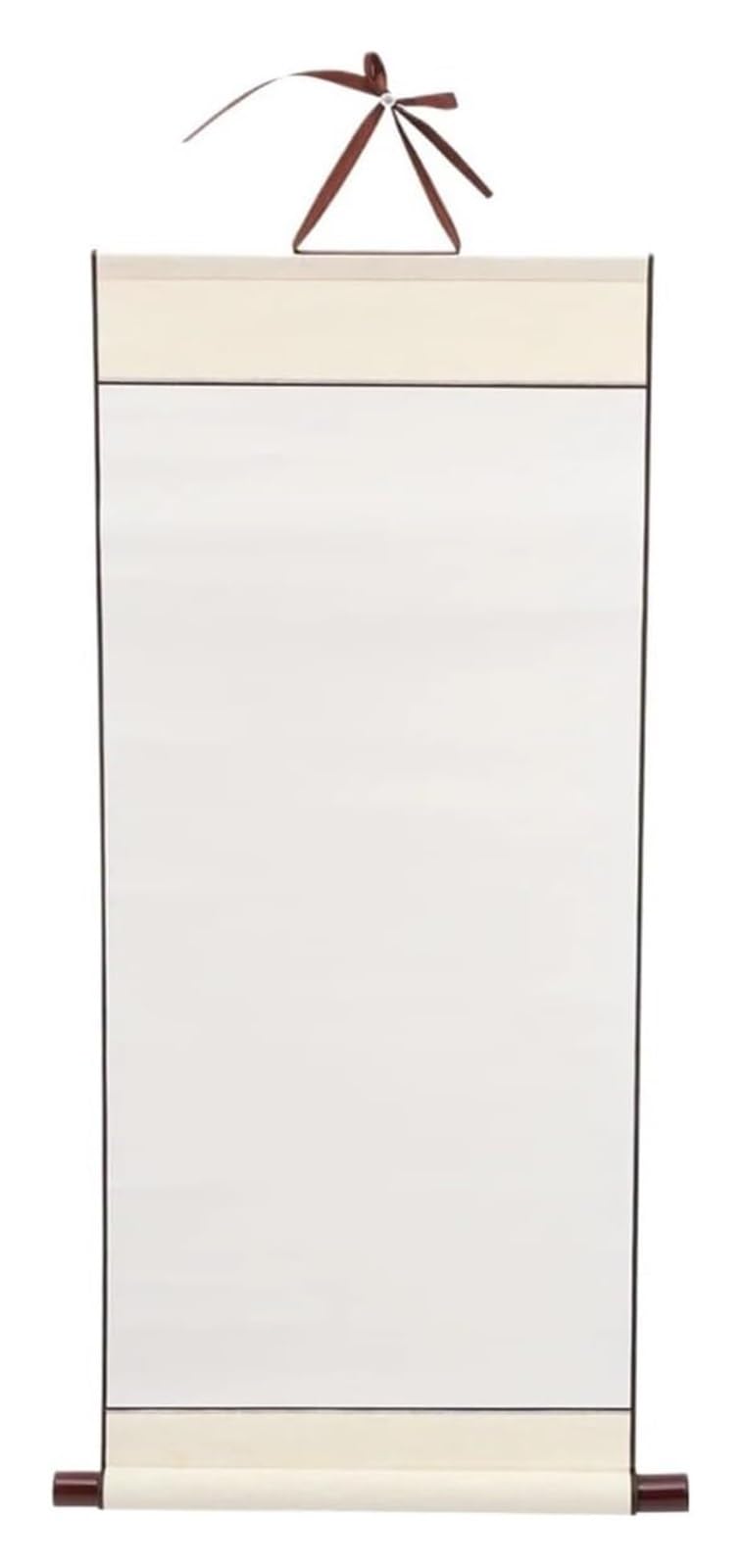 Chinese Blank Calligraphy Scroll, Blank Hanging Scroll Xuan Paper 33x100cm Multicolor Calligraphy Painting Art Decor Ding(White)