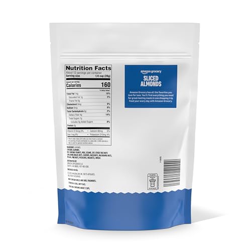 Amazon Grocery, Sliced Almonds, 12 Oz (Previously Happy Belly, Packaging May Vary) - image 2