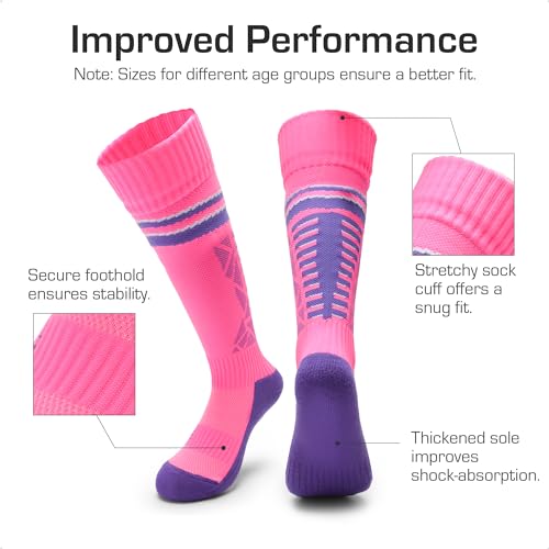 DREAM PAIRS Boys Girls Soccer Cleats Youth Firm Groud Athletic Outdoor Trainning Football Shoes with Soccer Socks3