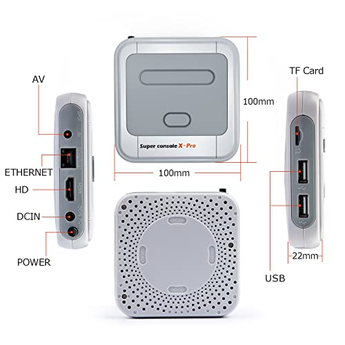 Kinhank Retro Game Console,Super Console X Pro Emulator Console With 117000+ Video Games,Video Game Console With 60+Emulator,Dual System,Game Consoles For 4K Tv,5 Players,Lan/Wifi,Best Gifts For Men #TOP5