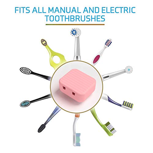 TAISHAN UV Sanitizer Toothbrush Case，Rechargeable Portable Mini Travel Toothbrush Holder,Fits All Toothbrushes for Both Electric and Manual Toothbrushes,Safety Feature for Home and Travel-Type2 (Pink) - Thumbnail 4