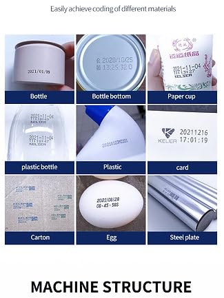 Image of 50mm Handheld Thermal Inkjet Printer | Large Character Portable Coding Machine with Solvent Ink Cartridge | Prints Date, MRP, Batch, Barcode & QR Code on Packaging & Industrial Surfaces