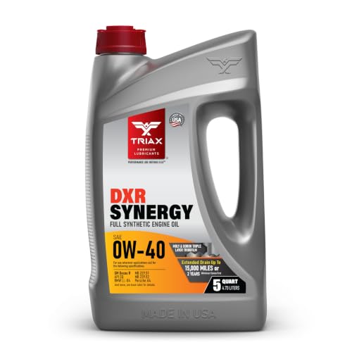 TRIAX Synergy DXR 0W-40 Full Synthetic Engine Oil Compatible...