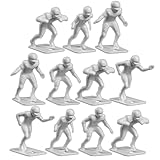 Tudor Games Regulation Size White Electric Football Action Figures – 2 Sets of 11 Players, 22 Total