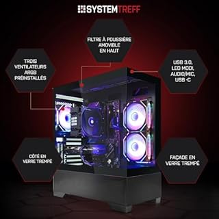 SYSTEMTREFF PC Gamer High-End AMD Ryzen 9 9900X 12x5.6GHz | Nvidia RTX 5070 TI 16Go | 1To M.2 NVMe | 32Go DDR5 RAM | Windows 11 | Ordinateur de Bureau pour Les Joueurs, Les Gamers & Streamer