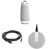 Meeting Owl 3 (Next Gen) 360-Degree, 1080p HD Smart Video Conference Camera & USB C Extension Cable (Meeting Owl 3) & Expansion Mic for Meeting Owl 3 (2.5 Meters)