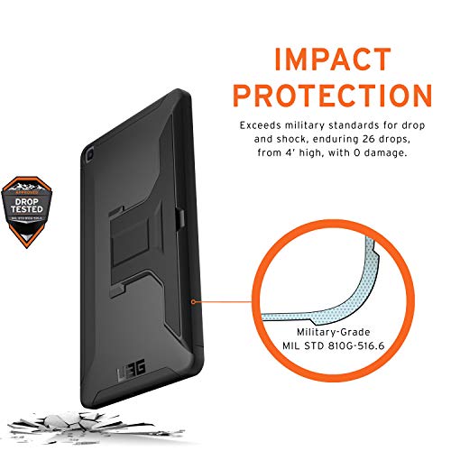 Urban Armor Gear 22196J114040 Uag Samsung Galaxy Tab A 8.0 (2019) (Sm-T290) Scout Feather-Light Rugged [Black] Military Drop Tested Case thumb #1