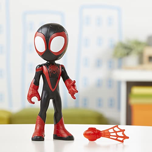Marvel Spidey and His Amazing Friends supergroße Miles Morales: Spider-Man Figur, 22,5 cm große Action-Figur, Vorschulspielzeug… – Ansicht 5