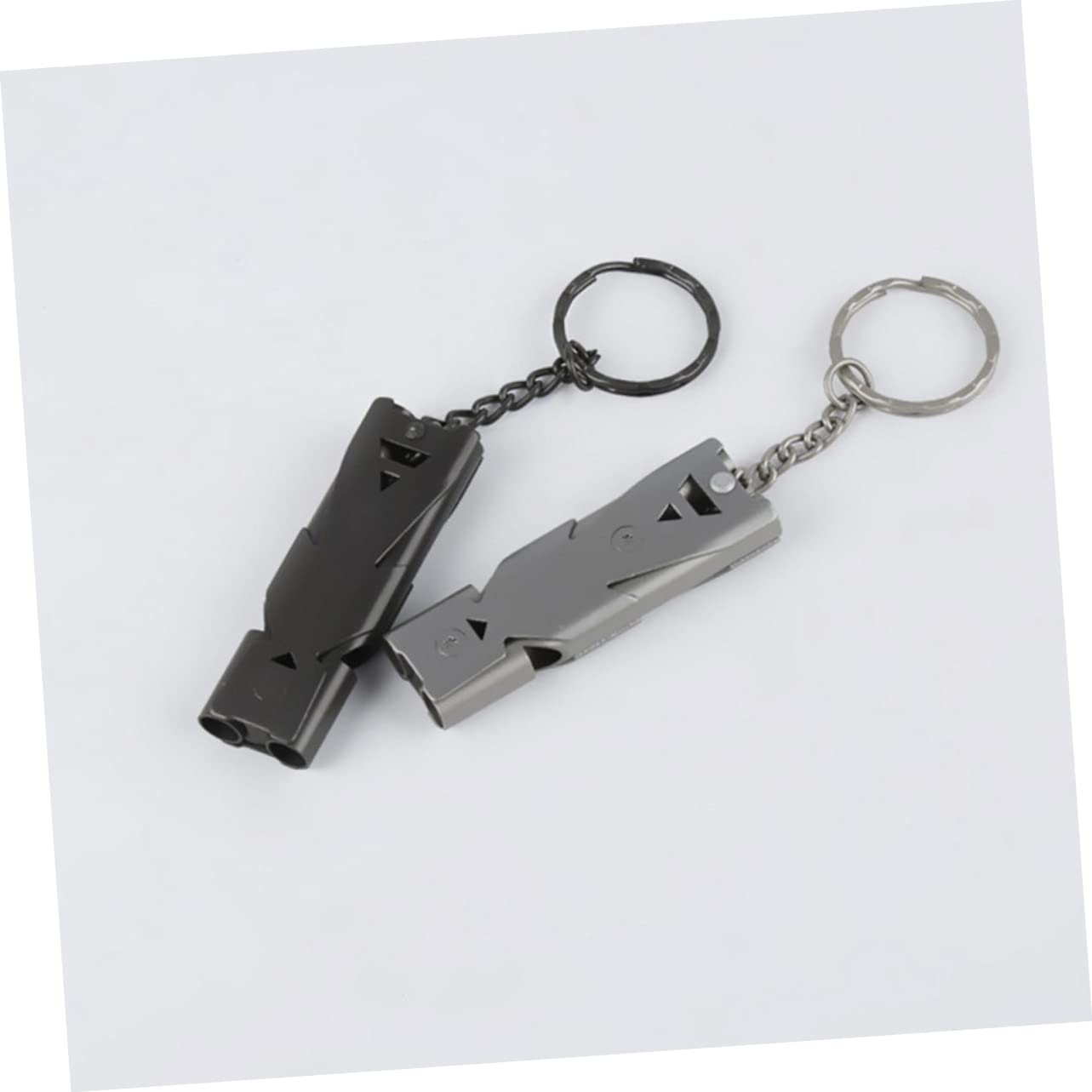 BESPORTBLE Loud Whistle Survival Whistle Stainless Steel with Lanyard for Emergency Outdoor Activities