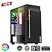 EMPIRE GAMING – Case PC Gamer MX5 PRO ARGB Mid-Tower ATX – Pannello Frontale Incurvato LED RGB direzionabili e Pannello Laterale in Vetro temperato – 1 Ventola LED RGB direzionabili 120 mm