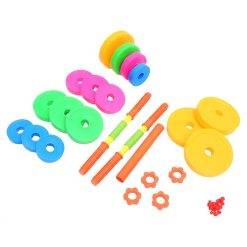 DECOMELODY 1Juego Mancuernas Ajustables De Plástico Para Entrenamiento Casa De Mano Ajustable Para Ejercicio y Fitness Casa